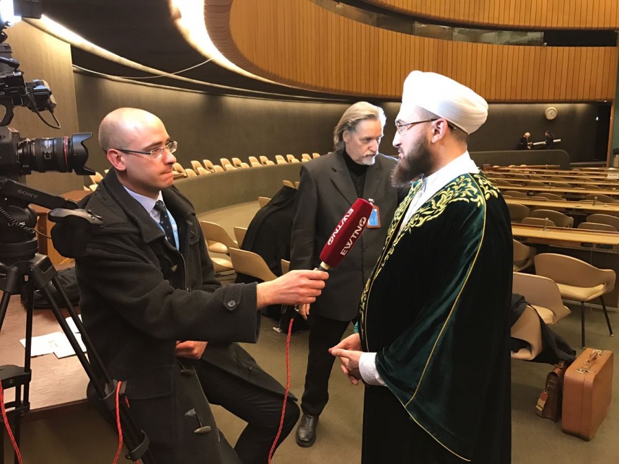 Муфтий Камиль хазрат Самигуллин дал интервью крупнейшей религиозной медиа-сети в мире EWTN