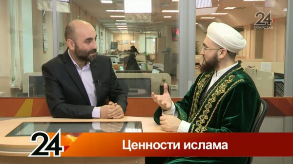 Прямой эфир программы "Главные новости" на телеканале "Татарстан-24"  с участием Муфтия РТ