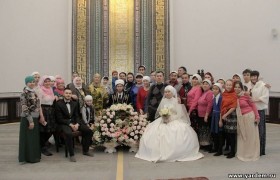 В мечети "Ярдэм" прошел никах у необычной пары