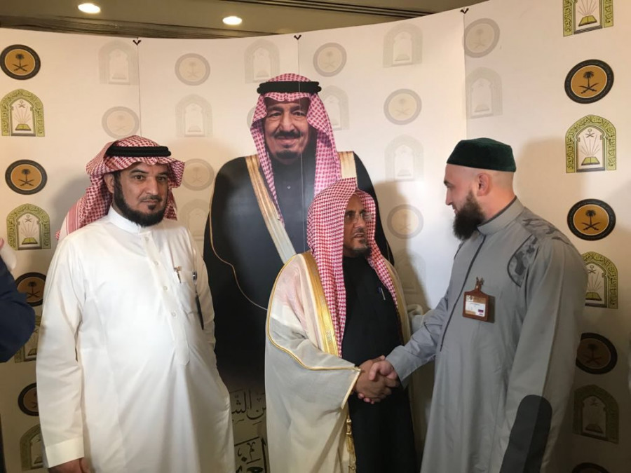 Муфтий РТ в Медине встретился с имам-хатыйбом мечети Пророка ﷺ