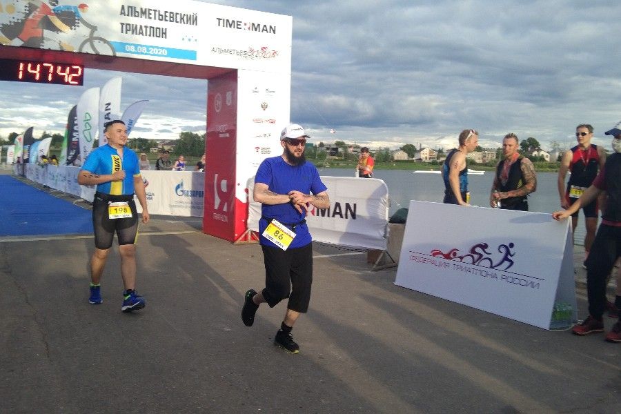 Муфтий Татарстана принял участие в Альметьевском триатлоне