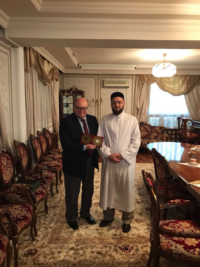 Муфтий  в Ташкенте обсудил перспективы сотрудничества с  послом РФ