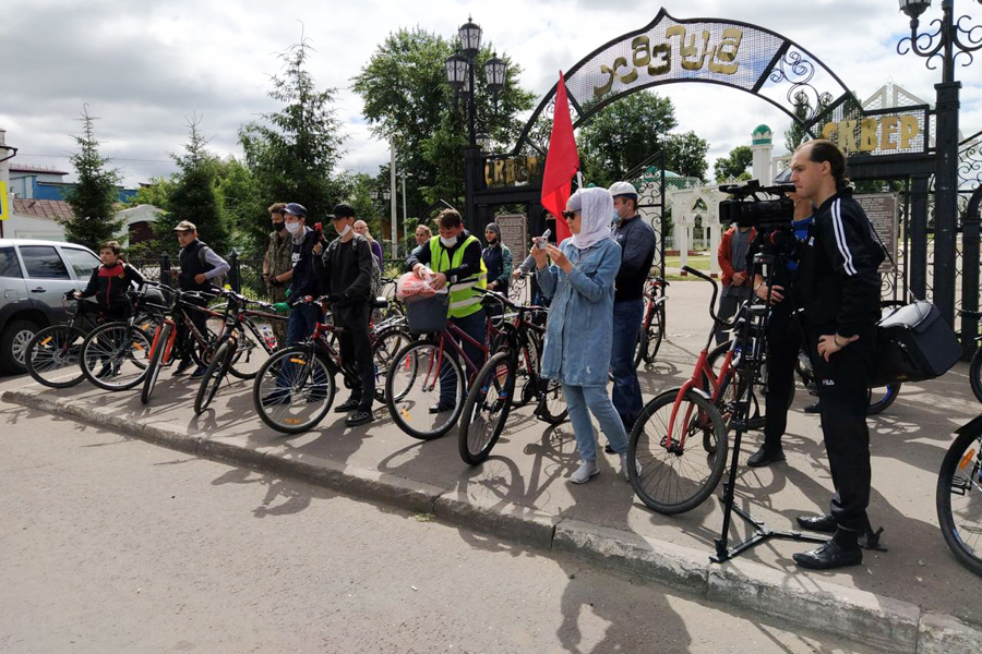 В Чистопольском мухтасибате прошёл межконфессиональный велопробег в честь 75-летия Великой Победы