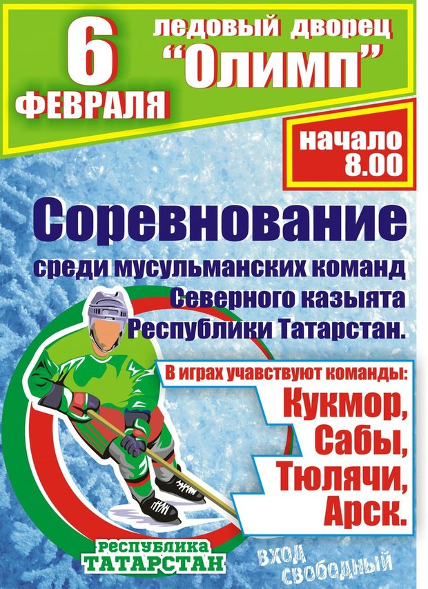 В ледовом дворце «Олимп» поселка Кукмор состоялся хоккейный турнир