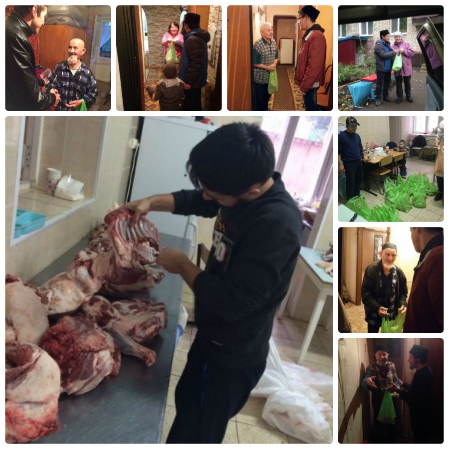 60 нуждающихся семей получили мясо курбана в Лениногорске