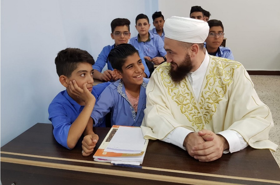 Муфтий РТ принял участие в открытии сирийской школы, восстановленной благодаря помощи мусульман Татарстана