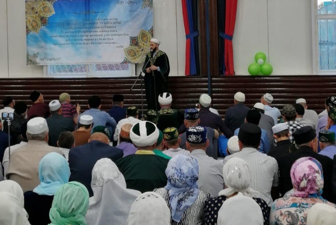 Предпоследний ифтар с участием муфтия прошел в Сабинском районе