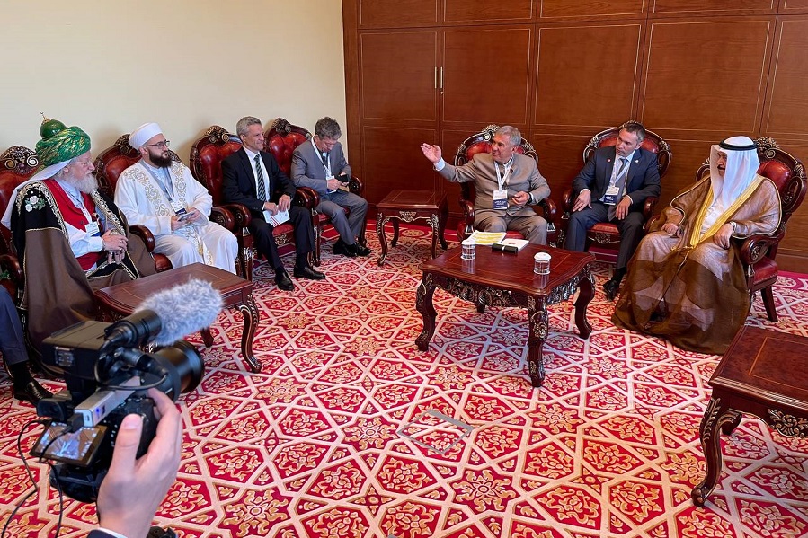 Муфтий принял участие во встрече Президента РТ с главой Высшего Совета по исламским делам Бахрейна