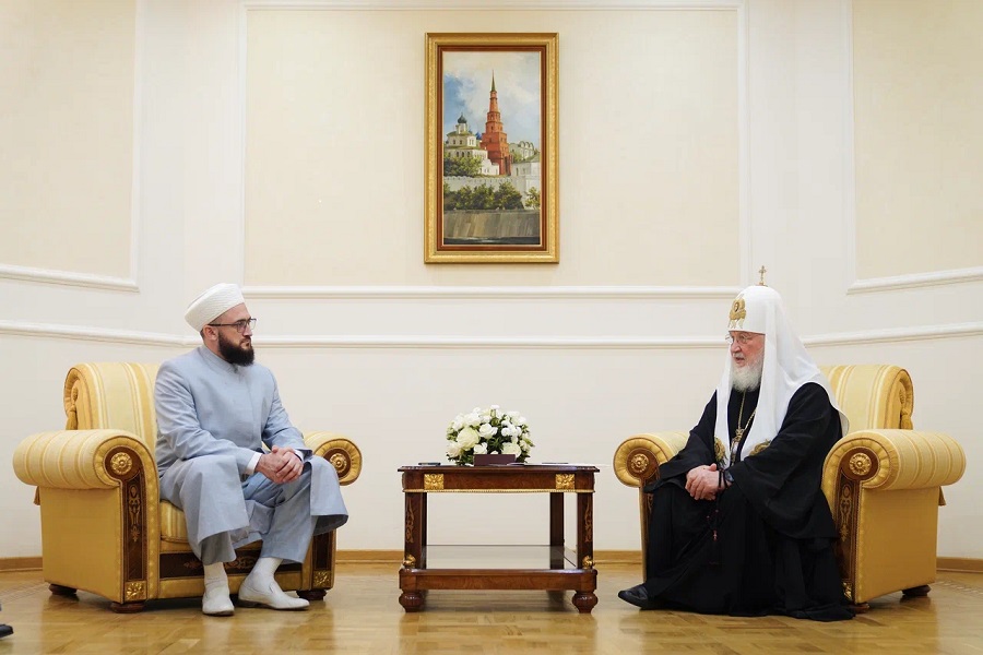 Муфтий Камиль хазрат и Патриарх Кирилл провели в Казани встречу