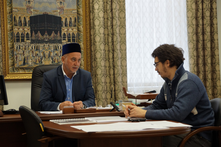 Мансур хазрат Джалялетдинов  рассказал журналисту о  планах фонда ВАКФ РТ 
