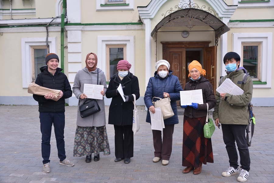 В Казани мусульманские волонтеры провели промо-акцию в честь месяца Мавлид