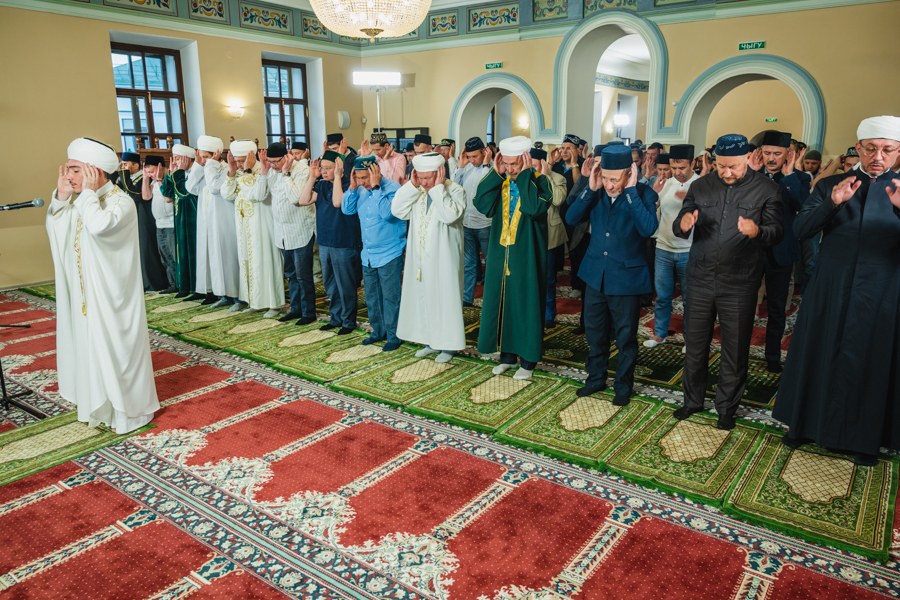 В Галиевской мечети с участием Президента Татарстана прошел Курбан-байрам