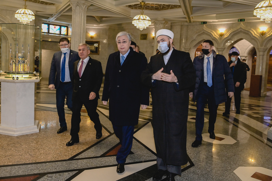 Муфтий принял Президентов Татарстана и Казахстана в мечети «Кул Шариф»