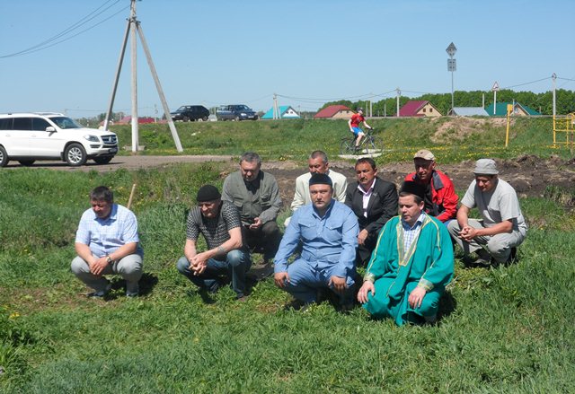 В Кайбицком районе Татарстана заложили камень под новую мечеть