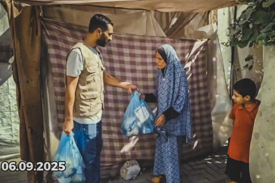 Нәзарәтнең "Зәкят" хәйрия фонды Газзәдәге 800 дән артык кешегә гуманитар ярдәм күрсәтте